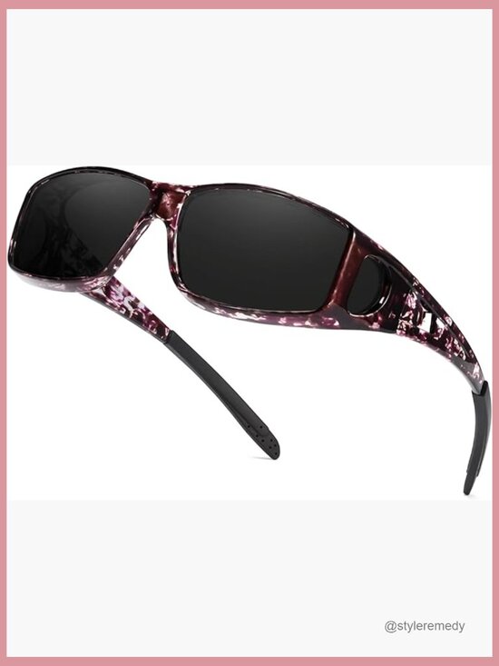 Polarized Fit Over Glasses Sunglasses, Wrap Around Snap Shades, UV400 Protection main image 7